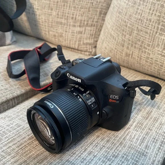 Canon EOS Rebel T7 DSLR Video Lens Kit w/ EF-S 18-55mm and EF